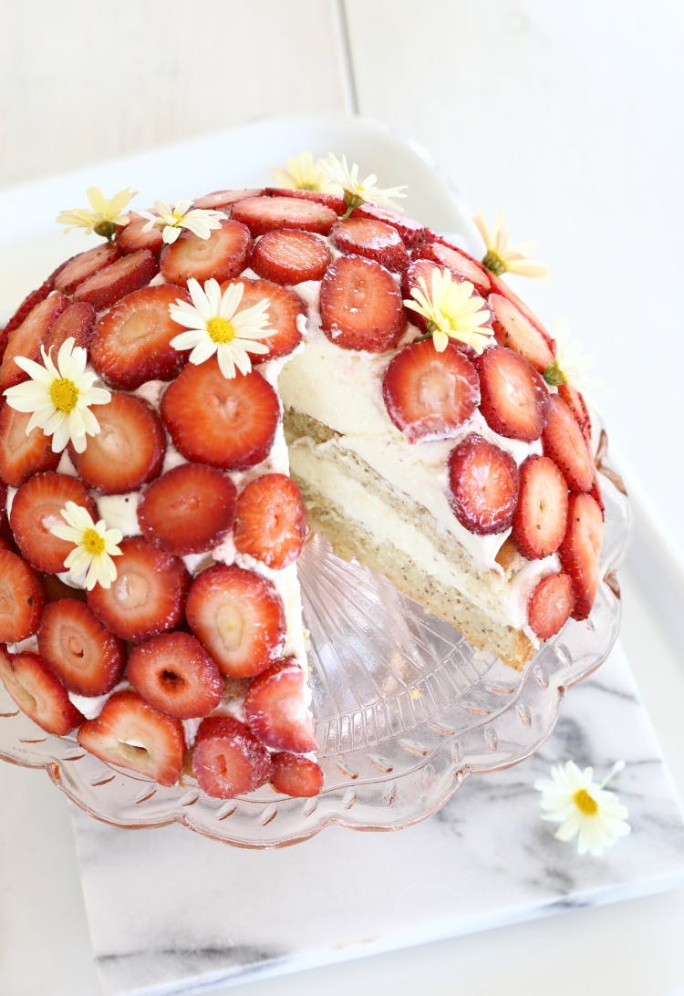 Cover Image for Gâteau dôme à la fraise