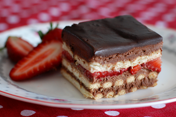 Cover Image for Gâteau petits beurre chocolat et fraises