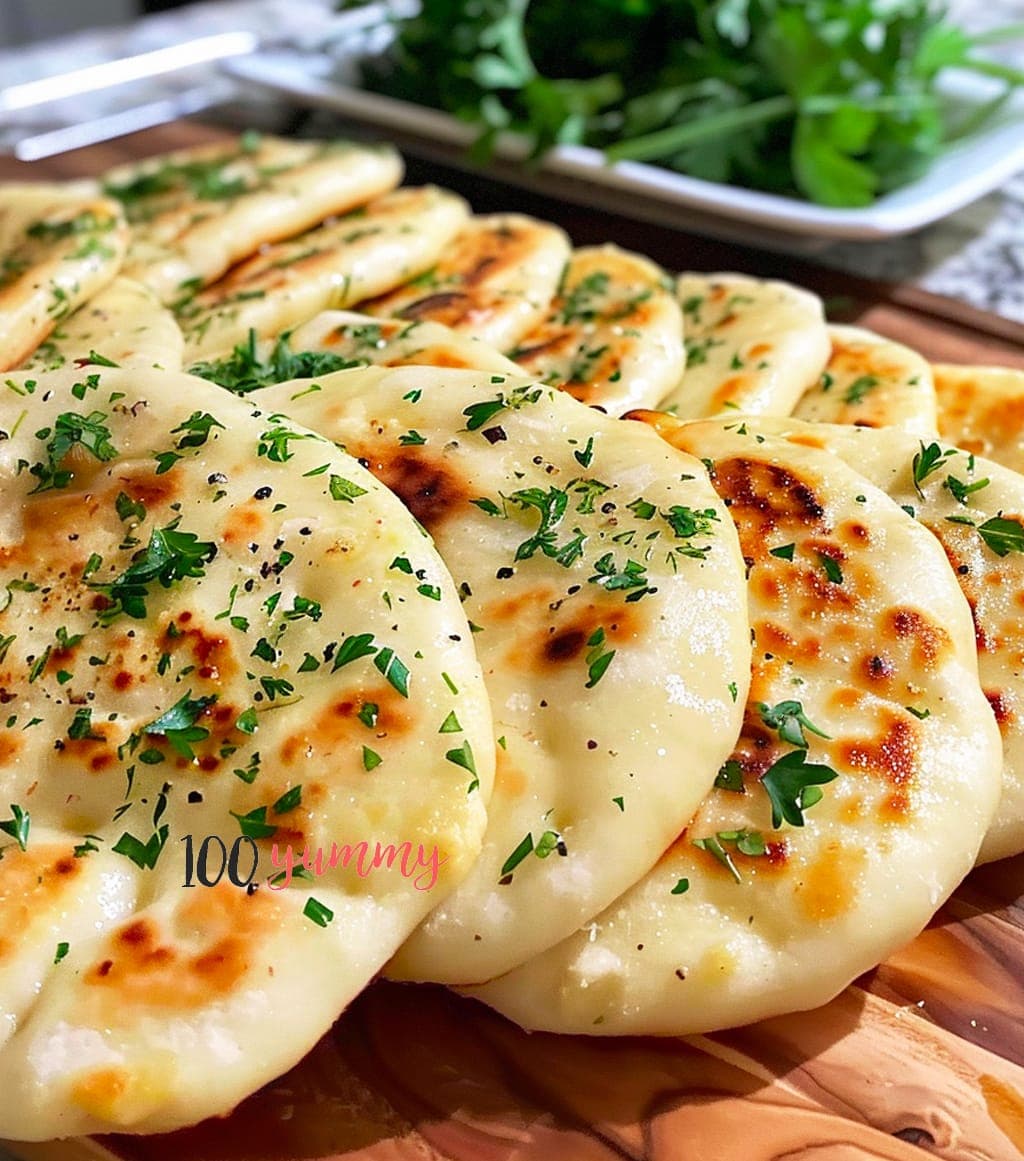 Cover Image for Pains plats à l’ail délicieux en 10 minutes