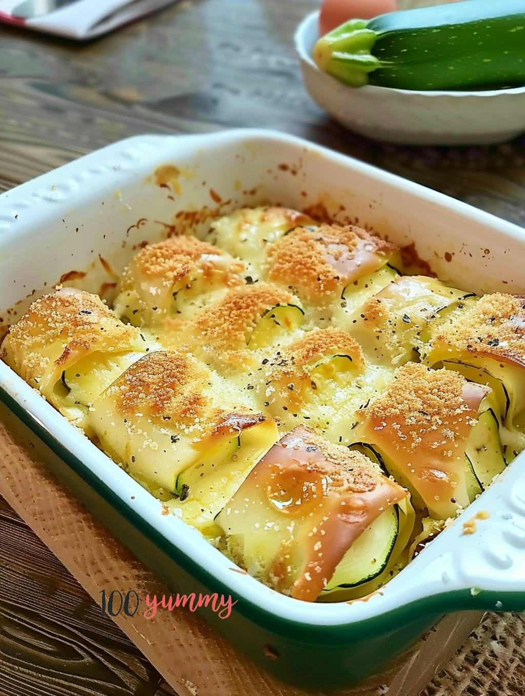 Cover Image for Rouleaux de courgettes gratinés