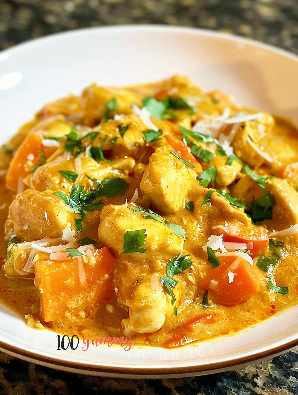 Cover Image for Curry de poulet aux patates douces