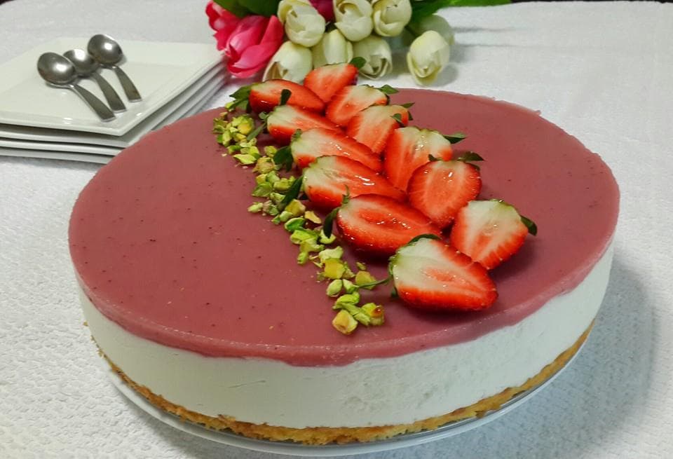 Cover Image for Cheesecake citron et fraises sans cuisson