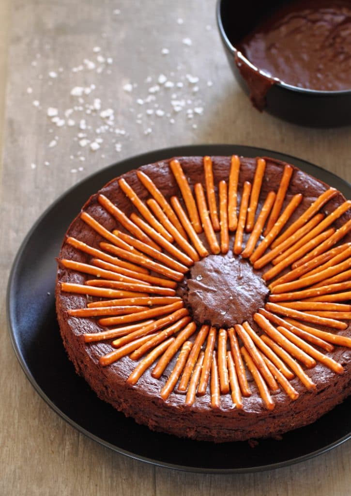 Cover Image for Brownie salé au chocolat, caramel et bretzel