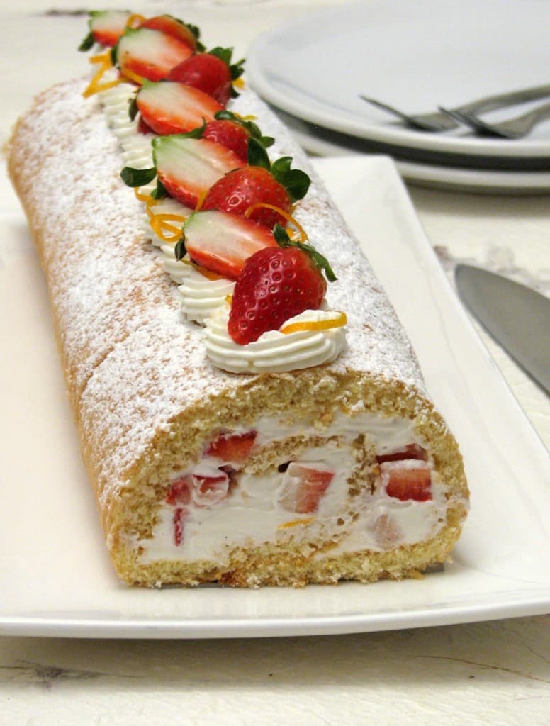 Cover Image for Gâteau roulé aux fraises