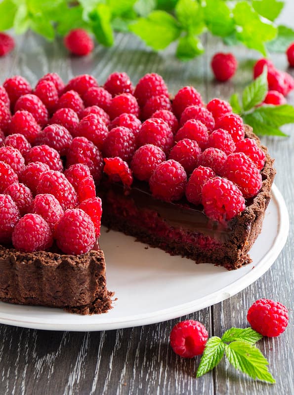 Cover Image for Tarte au chocolat et framboises