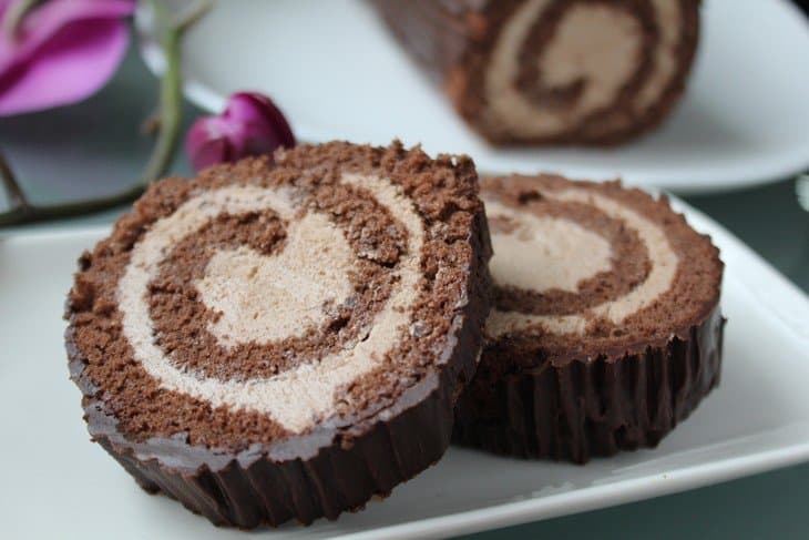 Cover Image for Bûche de Noël chocolat et crème aux marrons