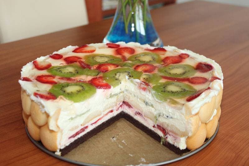 Cover Image for Charlotte aux petits beurre fruits et mascarpone